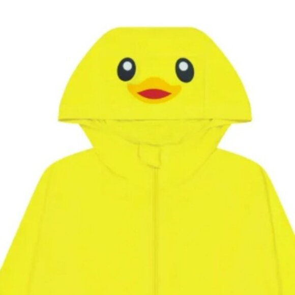 Hazel + Harper Unisex Kids Hooded Yellow UPF Swim Coverup - Picture 2 of 8